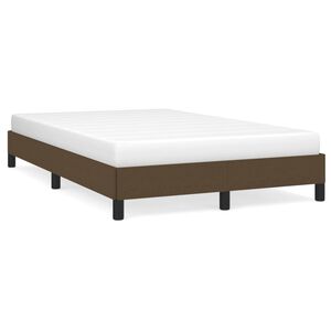 vidaXL Giroletto senza Materasso Marrone Scuro 80x200 cm in Tessuto