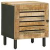 vidaXL Comodino Naturale 40 x 33 x 46 cm Legno di mango massello