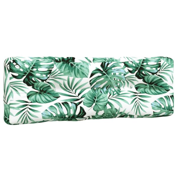 vidaXL Cuscini per Pallet 3 pz Motivo a Foglie Tessuto