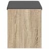 vidaXL Panca per ingresso con cuscino Rovere Sonoma 63 x 38 x 45 cm