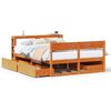vidaXL Letto senza Materasso Marrone Cera 120x200 cm in Legno di Pino