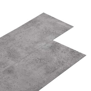 vidaXL Plance per Pavimenti in PVC Autoadesive Marrone Cemento