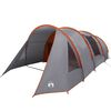 vidaXL Tenda tunnel per 4 persone 4 persona Grigio e arancione