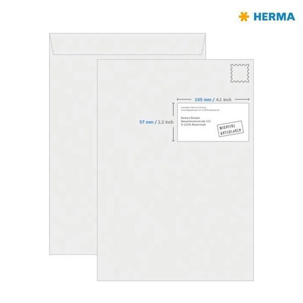 HERMA Etichette Permanenti PREMIUM A4 105x57 mm 100 Fogli