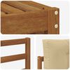 vidaXL Set di divani da esterno con cuscino 4 pcs Naturale e Beige