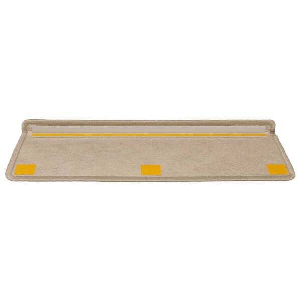 vidaXL Tappeti Autoadesivi Scale Aspetto Sisal 30 pz 65x21x4 cm Sabbia