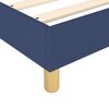 vidaXL Struttura Letto a Rete a Molle Blu 200x200 cm in Tessuto
