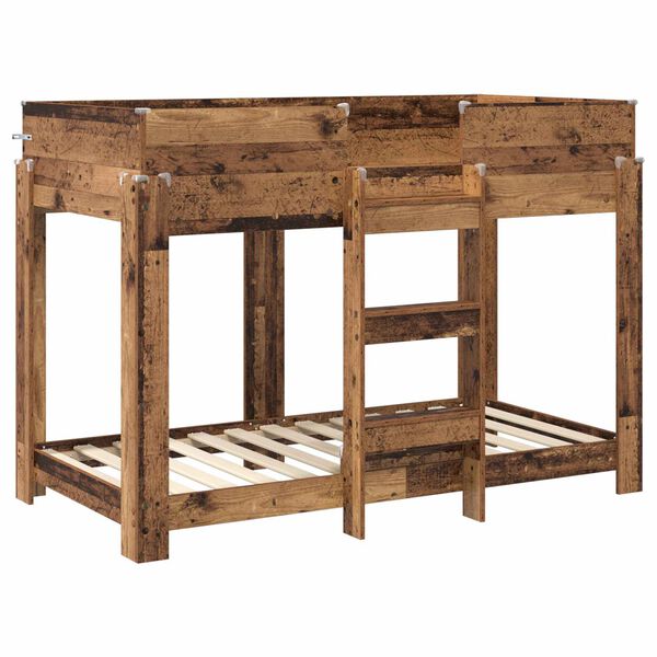 vidaXL Letto a Castello per Bambini Legno vecchio 80 x 160 cm