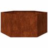 vidaXL Fioriera Ruggine 90x90x45 cm Acciaio Corten