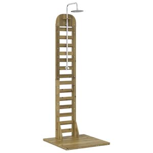 vidaXL Doccia da esterno 223 cm Naturale