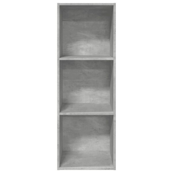 vidaXL Libreria Grigio Cemento 40x30x114 cm in Legno Multistrato