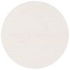 vidaXL Piano Tavolo Rotondo Bianco &Oslash;30x3 cm in Legno Massello di Pino