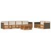 vidaXL Set di divani da esterno 7 pcs Naturale