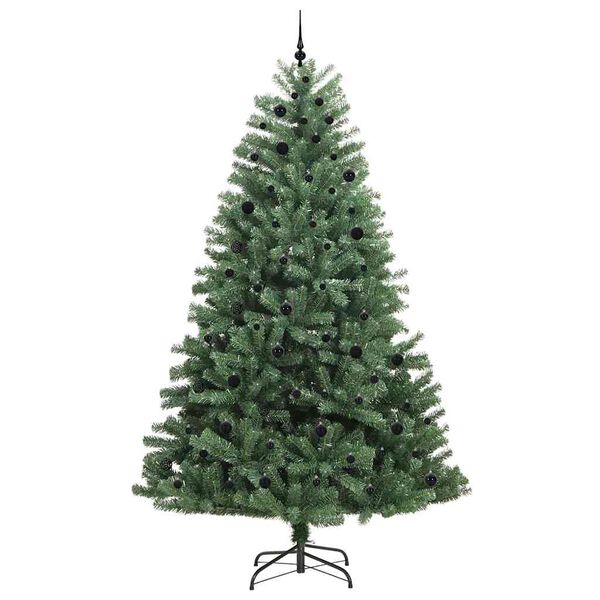 vidaXL Albero di Natale Artificiale con Rami Pieghevoli Verde 270 cm