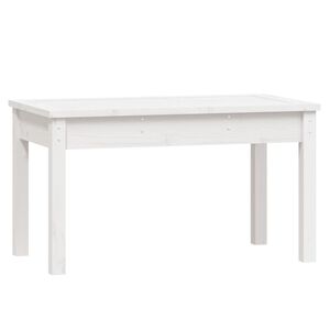 vidaXL Panca da Giardino Bianca 80x44x45 cm Legno Massello di Pino