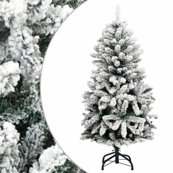 vidaXL Albero Natale Artificiale Incernierato con Neve Fioccata 150 cm