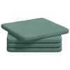 vidaXL Cuscini per Seduta 4 pz Velluto Verde Mare 40 x 40 x 3 cm