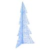 vidaXL Albero di Natale con 240 LED Blu 180 cm Acrilico