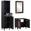 vidaXL Set di Armadi da Bagno con porta 3 pcs Legno di mango massello