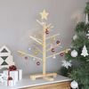vidaXL Albero di Natale in legno Naturale 75 cm Legno di pino massello