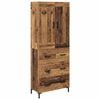 vidaXL Credenza 2 pz Legno vecchio 69,5 x 34 x 180 cm