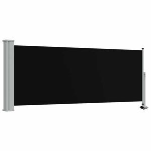 vidaXL Tenda da Sole Laterale Retrattile 100 x 300 cm Nera