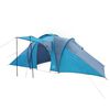 vidaXL Tenda da Campeggio a Cupola per 4 Persone Blu Impermeabile