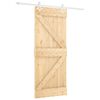 vidaXL Porta scorrevole Naturale e Bianco 80 x 210 cm