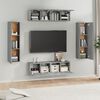 vidaXL Set di Mobili Porta TV 6 pz Grigio Sonoma in Legno Multistrato