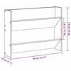 vidaXL Mobile per scarpe 2 pcs Legno vecchio 80 x 18 x 60 cm