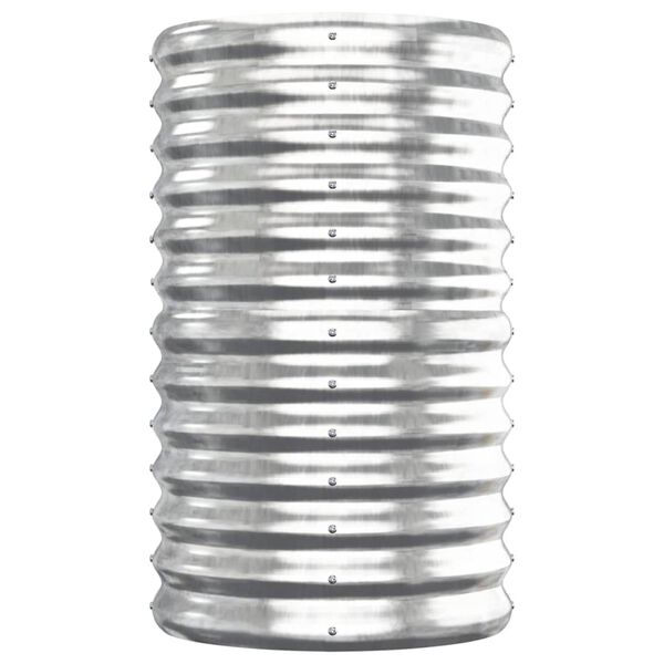 vidaXL Letto Giardino Acciaio Zincato 152x40x68cm Argento