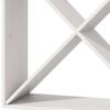 vidaXL Portabottiglie 4 pcs Bianco 62 x 25 x 62 cm Pino massello