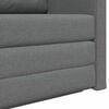 vidaXL Divano letto 110cm Grigio scuro Tessuto
