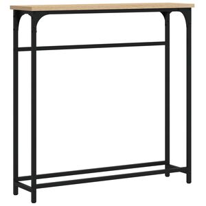 vidaXL Tavolo Consolle Rovere Sonoma 75x19,5x75 cm Legno Agglomerato