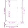 vidaXL Cancello da giardino 85x175 cm in acciaio Corten