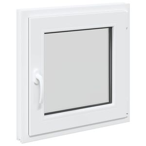 vidaXL Colore interno della finestra del seminterrato Bianco RISOR