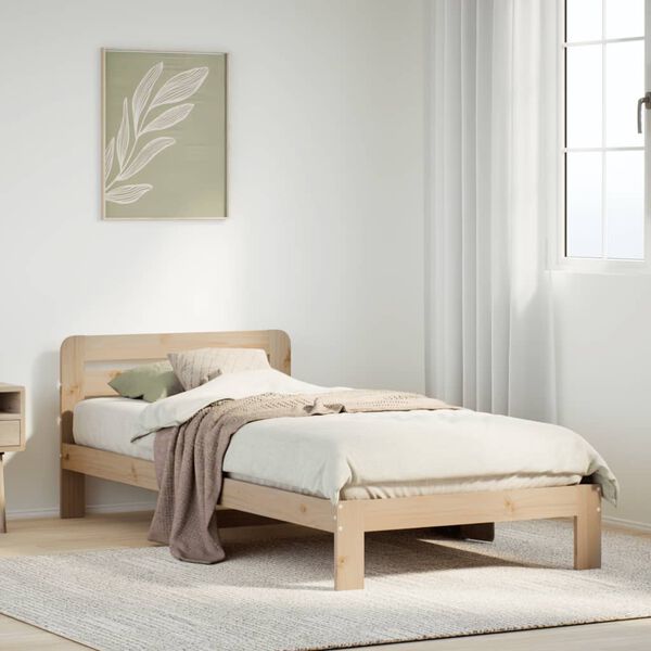 vidaXL Letto senza Materasso 90x200 cm in Legno Massello di Pino