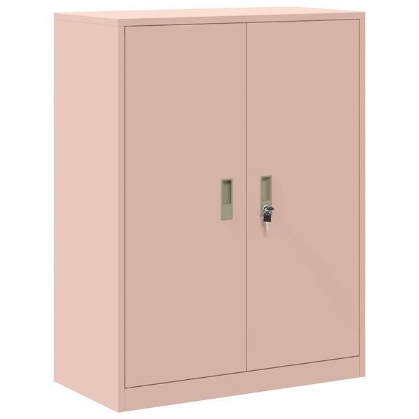 vidaXL Armadio Rosa 80 x 40 x 105 cm Acciaio