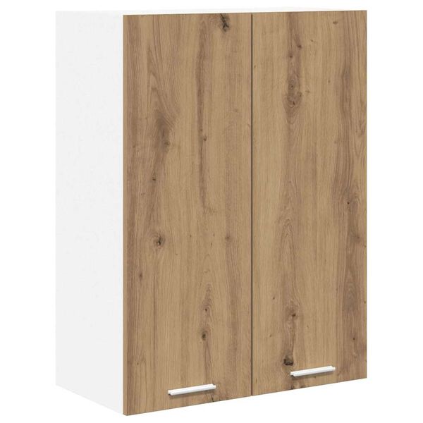 vidaXL Armadio pensile con porta Rovere artigianale 60 x 31 x 80 cm
