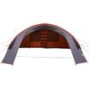 vidaXL Tenda a tunnel con tetto Grigio e arancione 700 x 590 x 215 cm