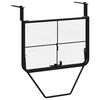 vidaXL Tavolo da Balcone Nero 60x40 cm in Acciaio