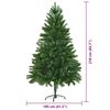 vidaXL Albero di Natale con 300 LED con supporto Verde 210 cm PE