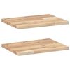 vidaXL Mensole da Parete 2 pz 60x30x2 cm Legno Acacia Non Trattato