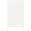 vidaXL Schermo per Privacy Bianco 100 x 50 x 180 cm Acciaio