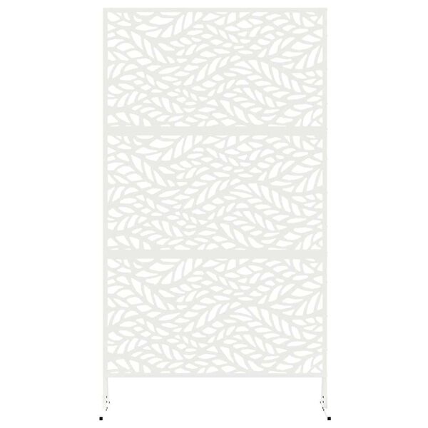 vidaXL Schermo per Privacy Bianco 100 x 50 x 180 cm Acciaio
