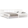 vidaXL Divano Letto con Letto Estraibile Bianco 80x200cm Massello Pino