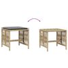 vidaXL Sgabelli Giardino Cuscini 4pz Beige Misto 41x41x36cm Polyrattan