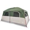 vidaXL Tenda Familiare Cabina per 8 Persone Verde Impermeabile
