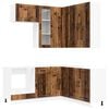 vidaXL Unit&agrave; Cucina LUCCA 8 pz Legno antico Legno ingegnerizzato