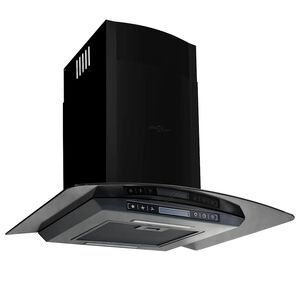 vidaXL Cappa Aspirante a Muro Acciaio Inox 756 m&sup3;/h 60 cm Nera